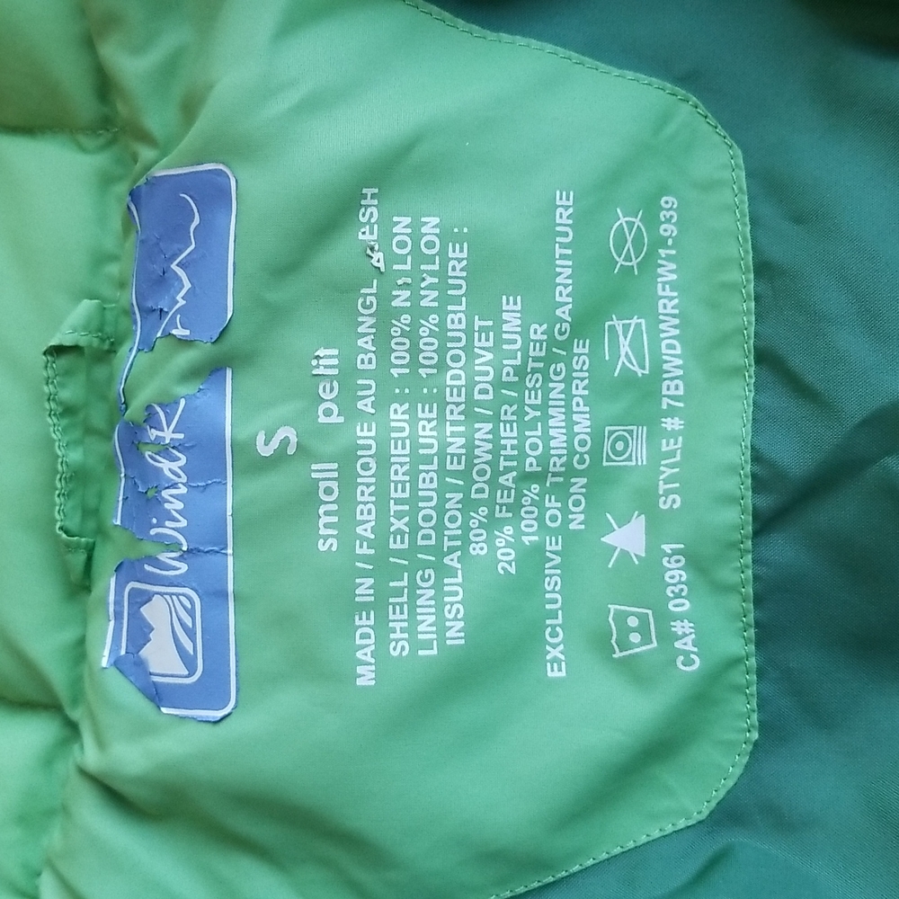 (S) Windriver Down Filled Hoodless Puffer Jacket Winter Cozy Soft Colorful - Picture 3 of 15